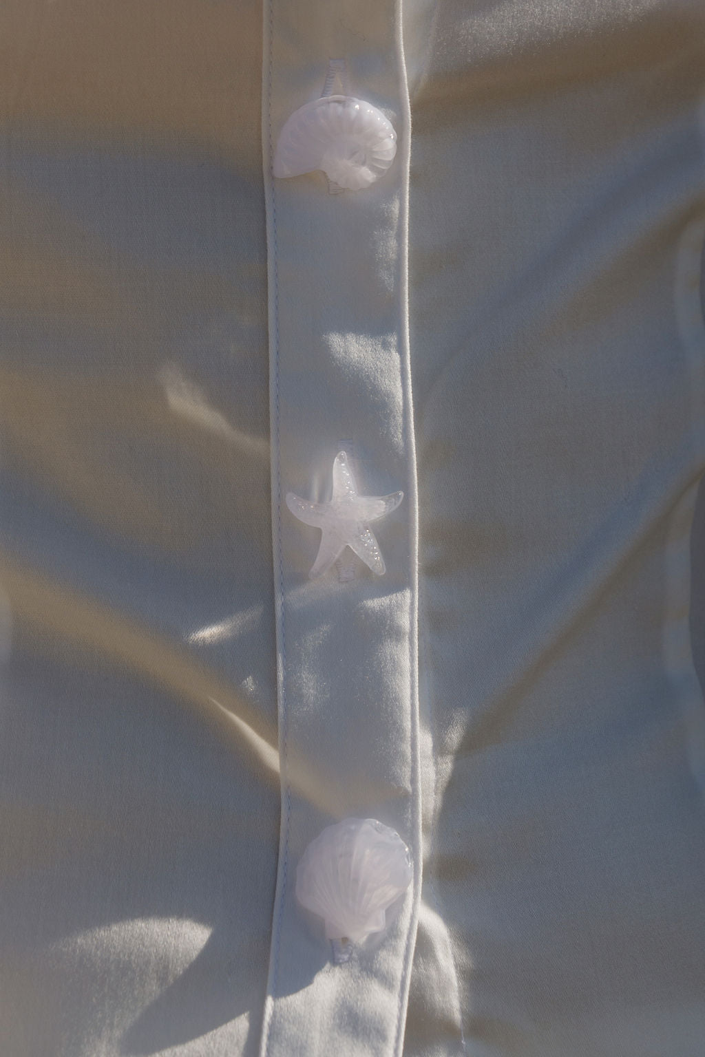 Oyster Button Up - Soft White