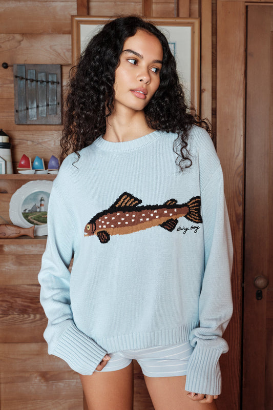The Fisherman's Daughter Sweater - Bluepoint