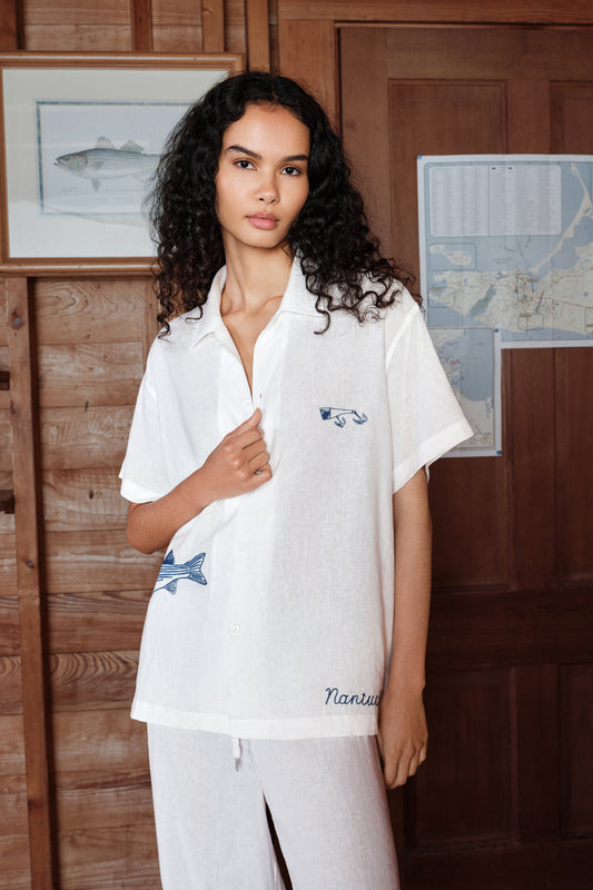 Island Treasures Shirt - Soft White