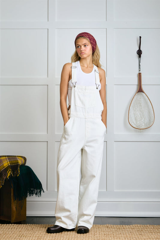 The Farm Overalls - White Rooster