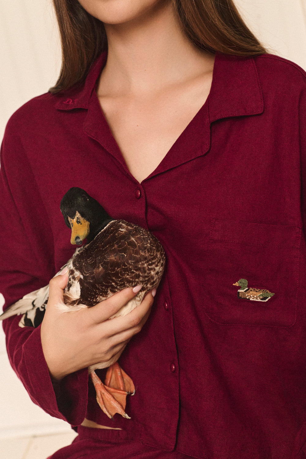 Farm Friends Sleep Set - Mallard in Merlot
