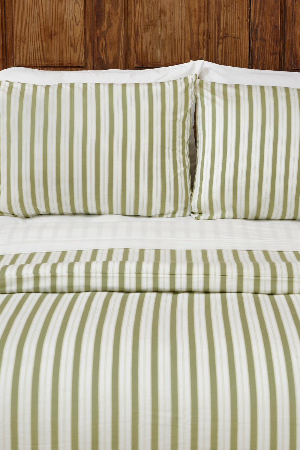 Farm Friends Bedding Kit - Green Pinstripe