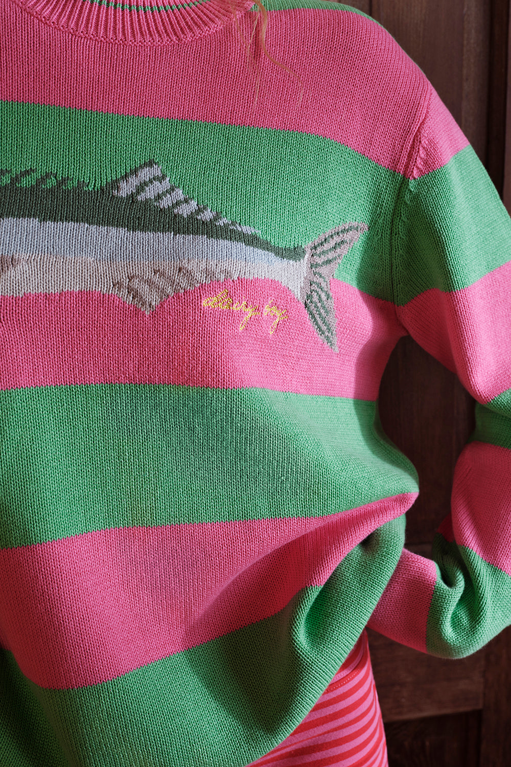 Bluefish Sweater - Watermelon Stripe