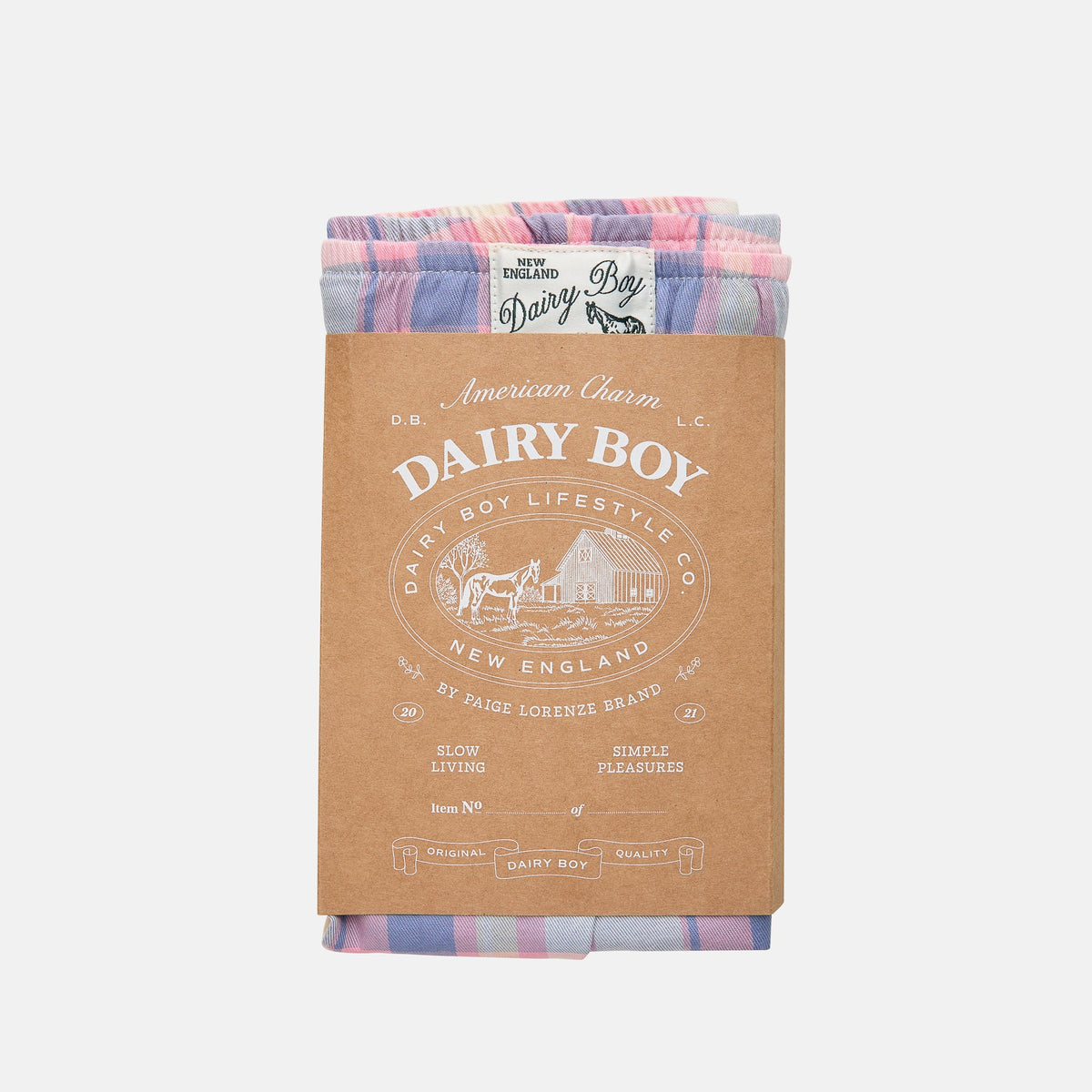 Garden Bed Boxer Shorts - Country Check