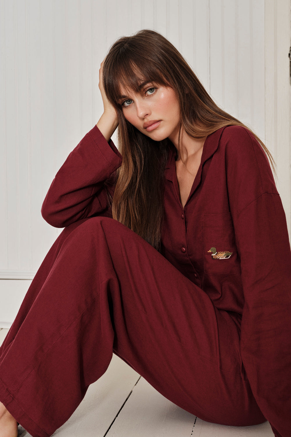 Farm Friends Sleep Set - Mallard in Merlot