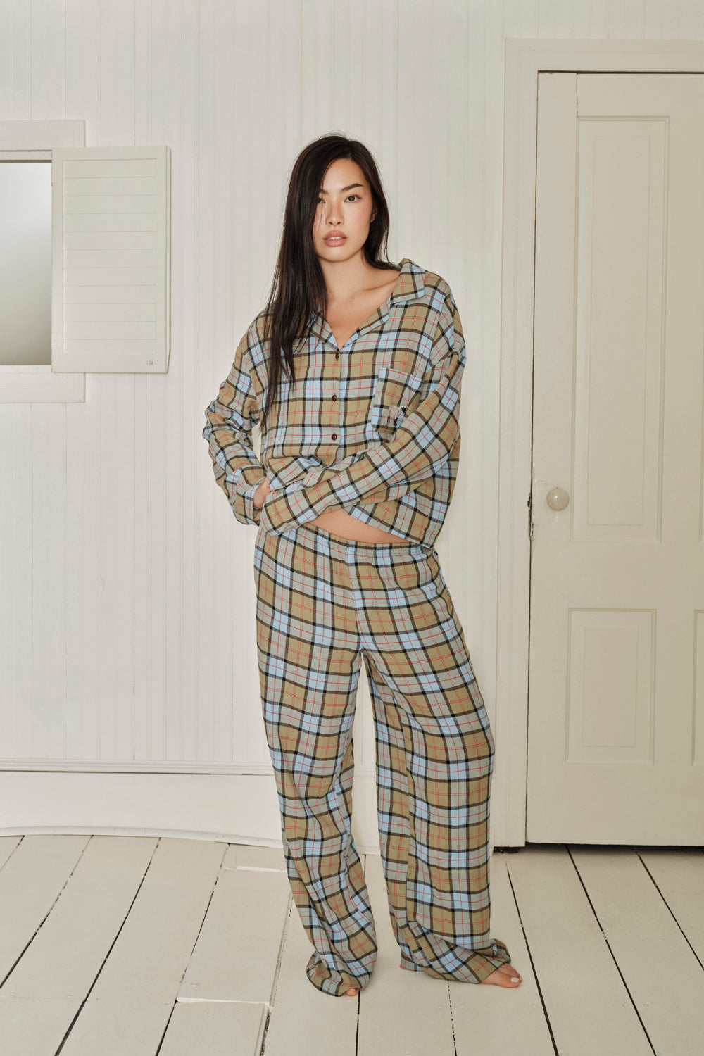 Farm Friends Sleep Set - Sheep in Scottish Plaid
