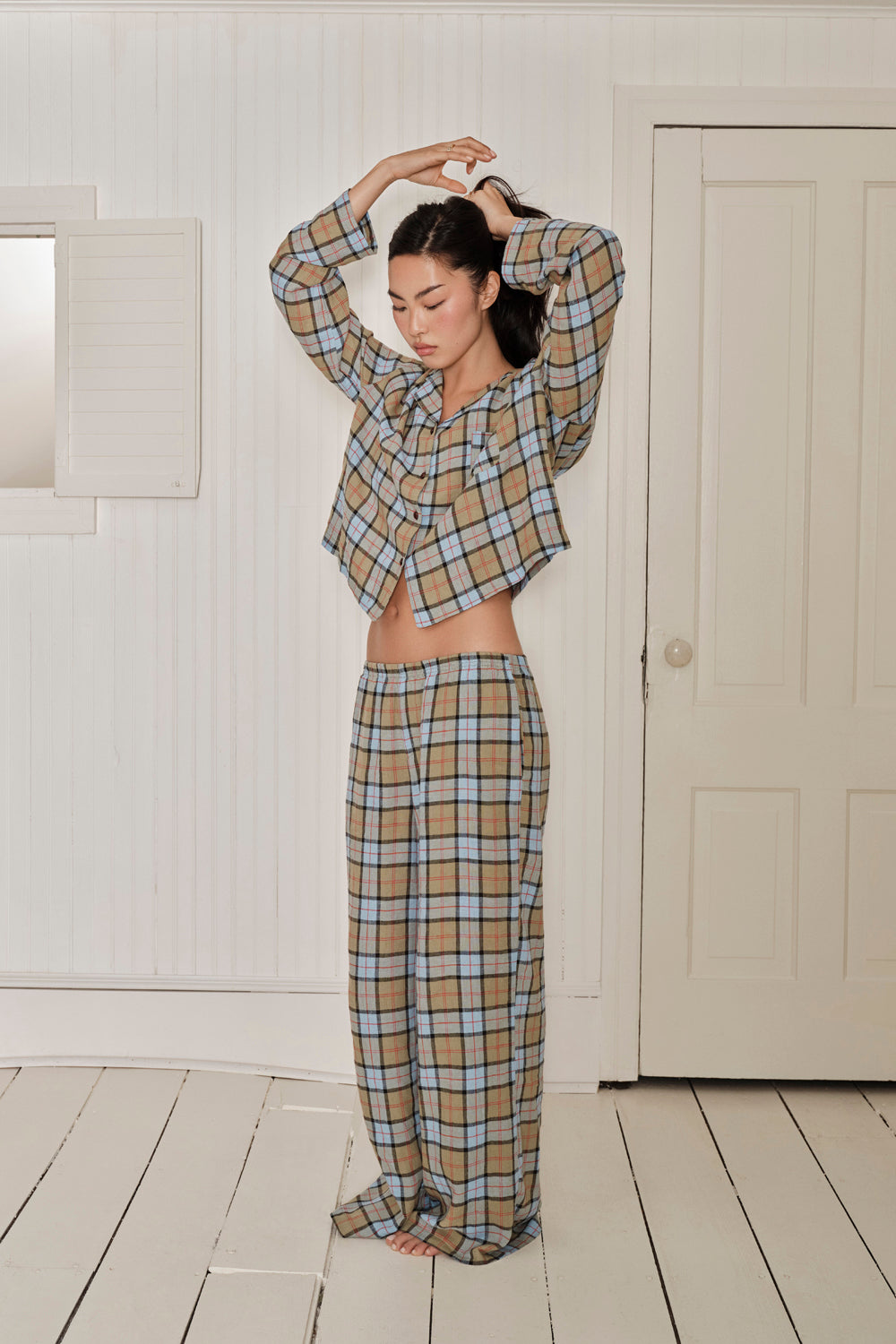 Farm Friends Sleep Set - Sheep in Scottish Plaid
