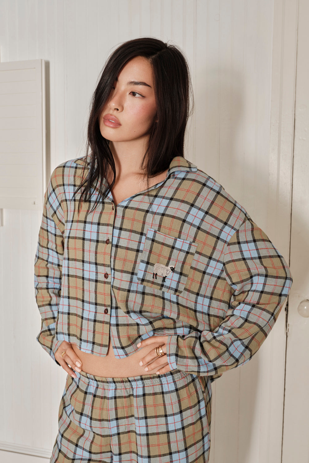 Farm Friends Sleep Set - Sheep in Scottish Plaid