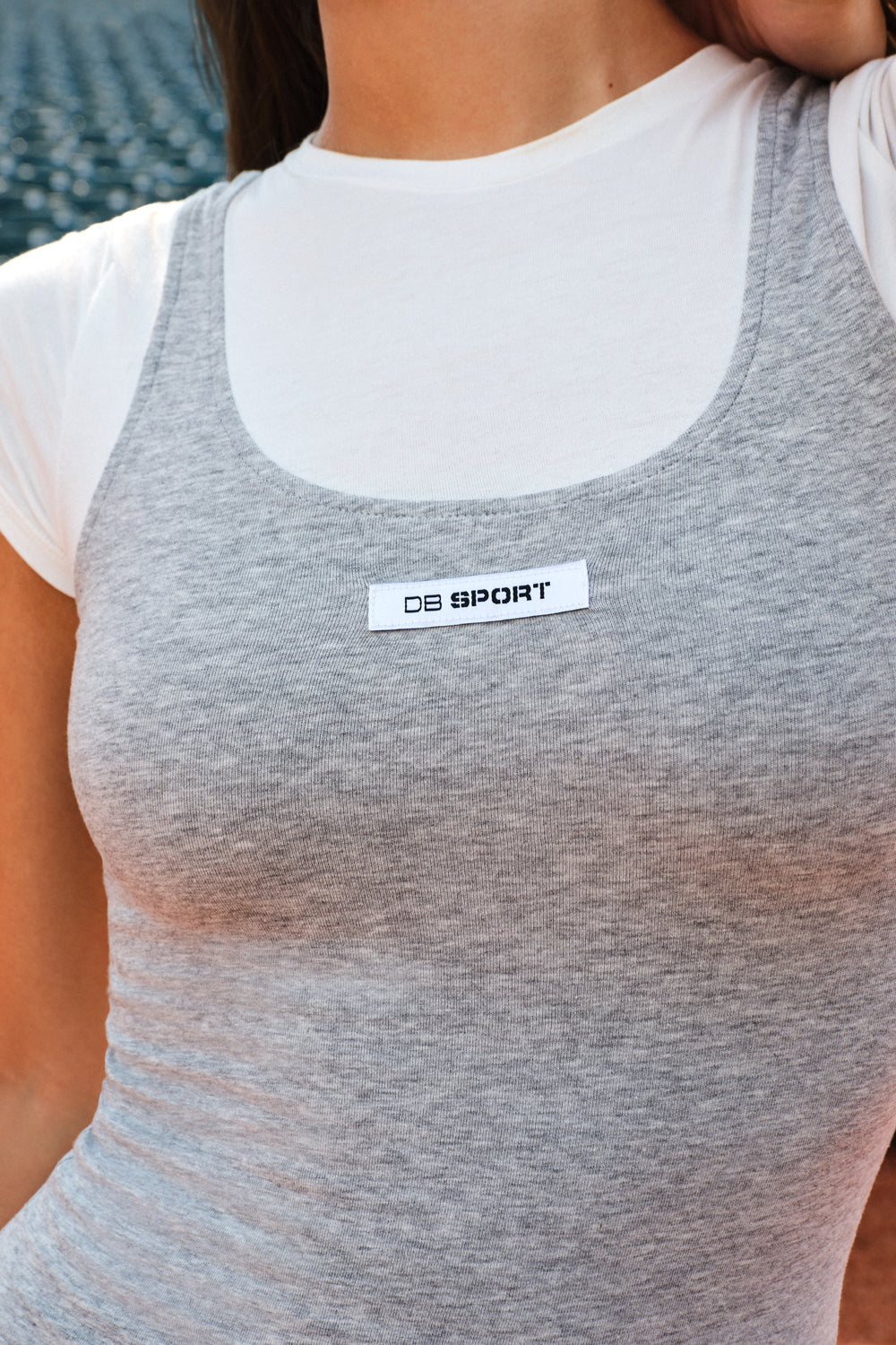 All In One Tee - Heather Grey