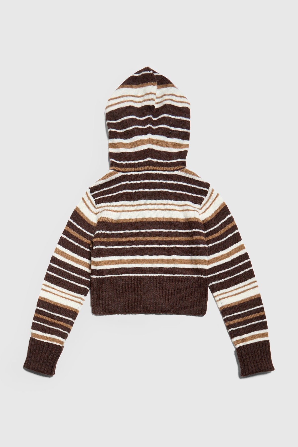 Surfside Striped Knit Zip Up - Sand Dune