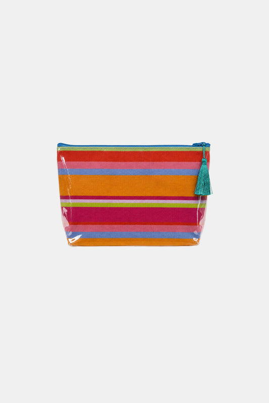 Shell & Sail Makeup Bag - Popsicle Stripe