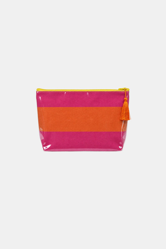 Shell & Sail Makeup Bag - Sunfish Stripe
